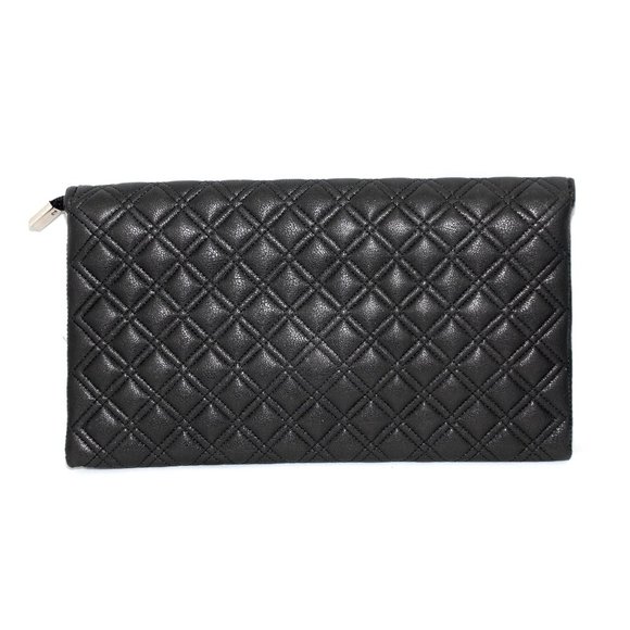 Black Cocobella Quilted Envelope Clutch | Evening Handbag | Purse - Picture 7 of 8
